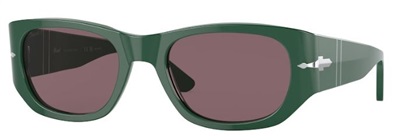 Солнцезащитные очки Persol PO3307S, зелёные, поляризационные, 1171AF