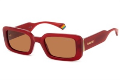 Солнцезащитные очки Polaroid PLD6208/S C9AHE, красные, поляризационные