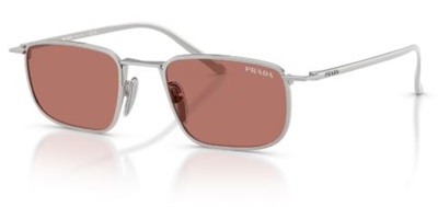 Prada D52S солнцезащитные очки, серебристые 1BC80W
