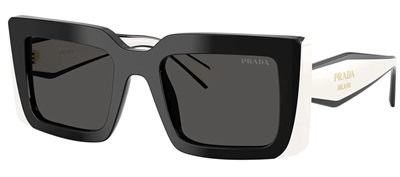Prada D01S Sunglasses Black White 20G08Z