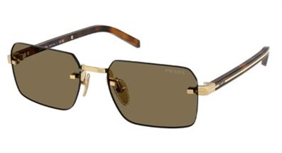 Prada D55S 5AK90F Gold Sunglasses