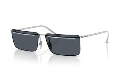Prada C53S Солнцезащитные очки, чёрные/серебристые YC460T CR39 Organic 1.5