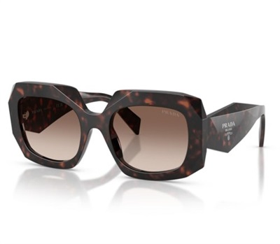 Prada B23S Sunglasses Dark Brown 17N10S CR39 Organic 1.5