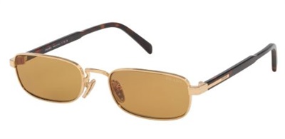 Солнцезащитные очки Prada B54S, золотистые, 5AK50P