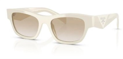 Prada PR B09S White Sunglasses 26A80M CR39 Organic 1.5