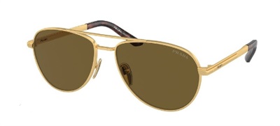 Prada PR A54S Sunglasses Gold 1BK01T