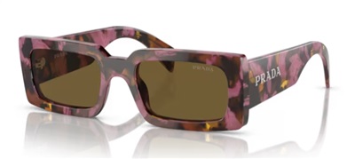 Prada PR A07S Güneş Gözlüğü Pembe Kahverengi 18N01T CR39 Organik 1.5