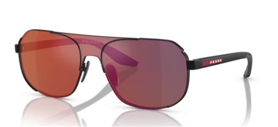Prada Linea Rossa PS53YS 1BO02U Black Mirrored Sunglasses