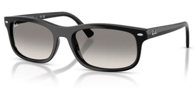 Ray-Ban RB2224 901/32 — чёрные мужские солнцезащитные очки