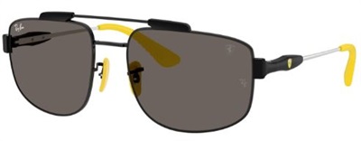 Ray-Ban RB3789M F137B1 — мужские солнцезащитные очки, чёрные, минеральные линзы