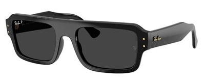 Ray-Ban RB4454 667748 — чёрные поляризационные солнцезащитные очки