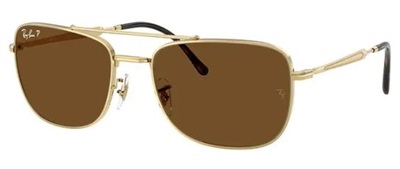 Ray-Ban RB3755 001/57 Gold Polarized Men's Sunglasses