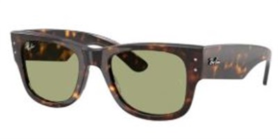 Ray-Ban Mega Wayfarer RB0840S мужские солнцезащитные очки, тёмно-коричневые 902/4E