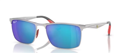 Ray-Ban RB3726M F007A1 Silver Polarized Men's Sunglasses