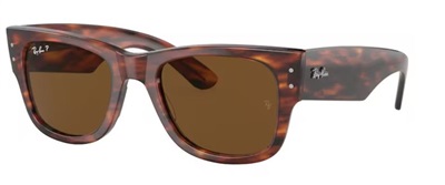 Ray-Ban Mega Wayfarer RB0840S Sunglasses Brown 954/57 Polarized