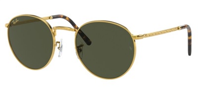 Ray-Ban New Round RB3637 Sunglasses Gold 919631