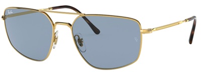 Ray-Ban RB3666 001/62 — золотистые солнцезащитные очки