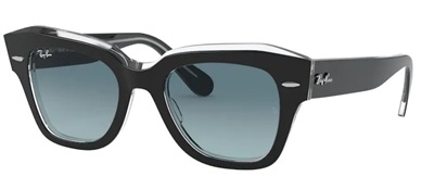 Ray-Ban RB2186 12943M — чёрные мужские солнцезащитные очки