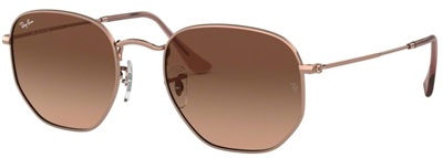 Ray-Ban Hexagonal RB3548N Men's Sunglasses Rose Gold 9069A5