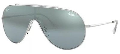 Ray-Ban Wings RB3597 мужские солнцезащитные очки, серебристые 003/Y0, зеркальные