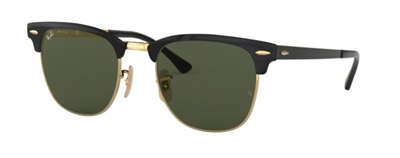 Ray-Ban RB3716-187 Men's Sunglasses, Black/Gold