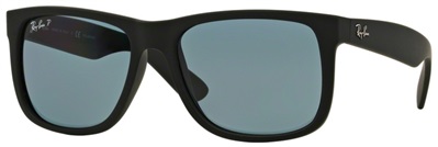 Ray-Ban Justin RB4165 мужские солнцезащитные очки, чёрные 622/2V