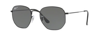 Ray-Ban Hexagonal RB3548N солнцезащитные очки, чёрные 002/58, поляризационные