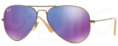 Ray-Ban RB3025 мужские солнцезащитные очки, медные 167/1M, зеркальные