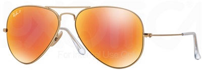 Ray-Ban RB3025 112/4D Gold Men's Sunglasses