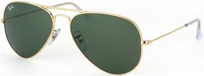 Ray-Ban RB3025 W3234 Gold Men's Sunglasses