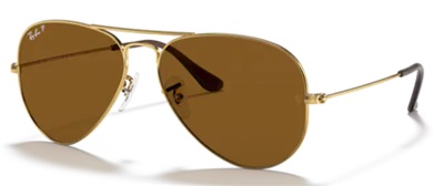Ray-Ban RB3025 001/57 Gold Polarized Sunglasses