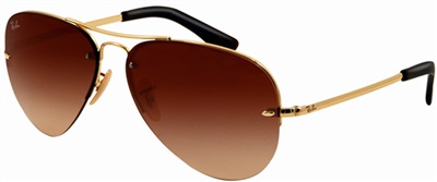 Ray-Ban RB3449 001/13 Gold Men's Sunglasses