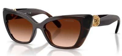 Swarovski Millenia Eyewear SW5737923, тёмно-коричневые солнцезащитные очки