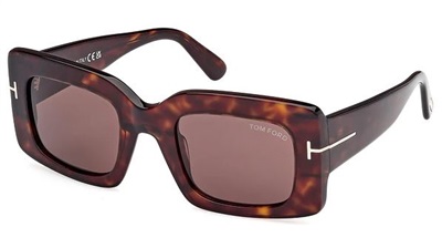 Tom Ford FT1188/S Sunglasses Dark Brown 52E CR39 Organic 1.5