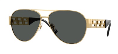 Солнцезащитные очки Versace VE2289, золотистые, 100287