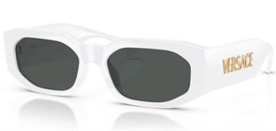 Солнцезащитные очки Versace VE4489U, белые, 314/87 CR39 Organic 1.5