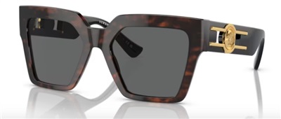 Versace VE4458 542987 Dark Brown Sunglasses CR39 Organic 1.5