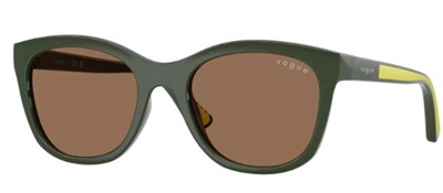 Vogue Eyewear Genç 11-15 VJ2028 Güneş Gözlüğü Yeşil 320873 CR39 Organik 1.5