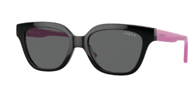 Vogue Eyewear VJ2021 W44/87, чёрные солнцезащитные очки для 11–15 лет