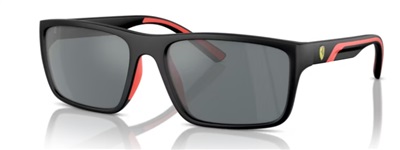 Ferrari FZ6003U Sunglasses Black Red 504/6G Mirrored
