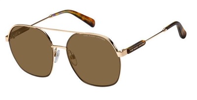 Marc Jacobs MJ576S 01Q70 Sunglasses, Rose Gold and Brown