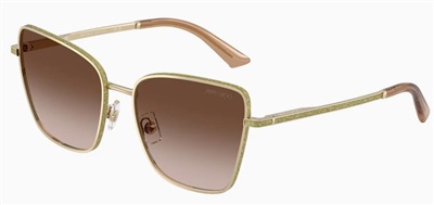 Солнцезащитные очки Jimmy Choo JC4023J, золотистые, 300613