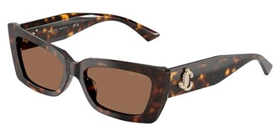 Солнцезащитные очки Jimmy Choo JC5037BU, тёмно-коричневые, 500273
