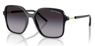 Armani Exchange AX4163S 81788G — чёрные солнцезащитные очки