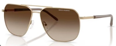 Armani Exchange AX2057S 612113 Gold Sunglasses