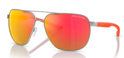 Armani Exchange AX2047S 60456Q Silver Sunglasses