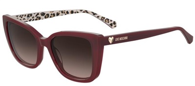Солнцезащитные очки Love Moschino MOL073/S CR39, красные Wgxha