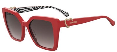 Love Moschino MOL067/S C9A9O — красные солнцезащитные очки