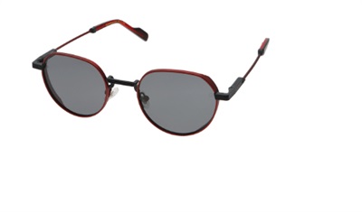 Quantum Q224 C2 Black/Red Sunglasses