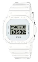 Casio G-Shock DW-5600WW-7DR, белые наручные часы